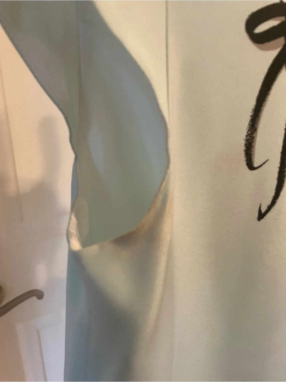 kate spade Mint Green Shift Dress with Black Necklace Print